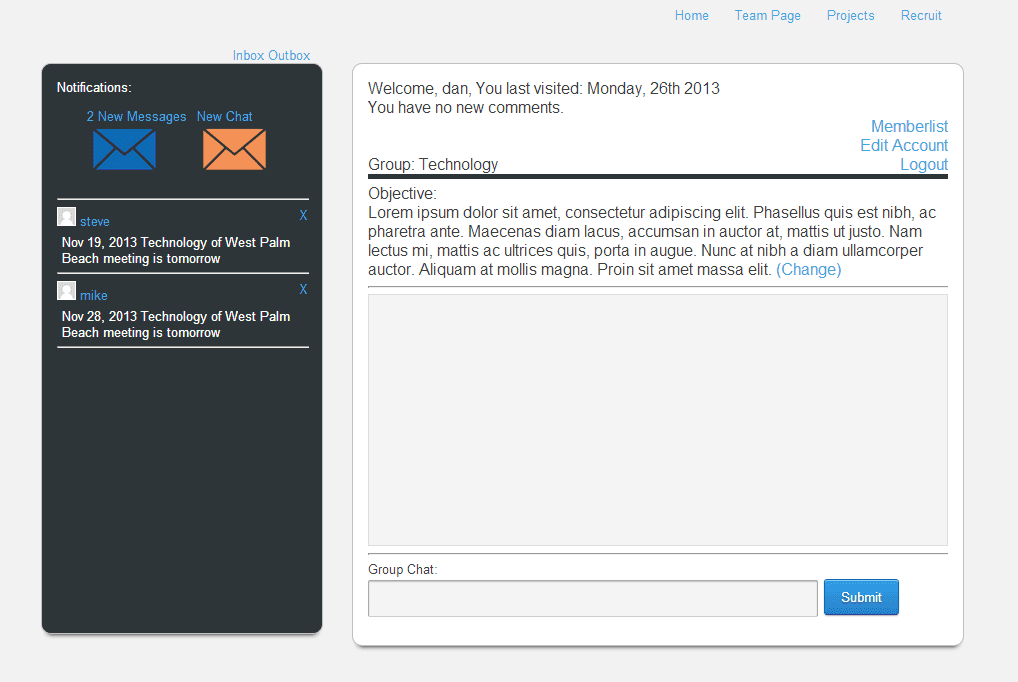 Quefy CMS screenshot